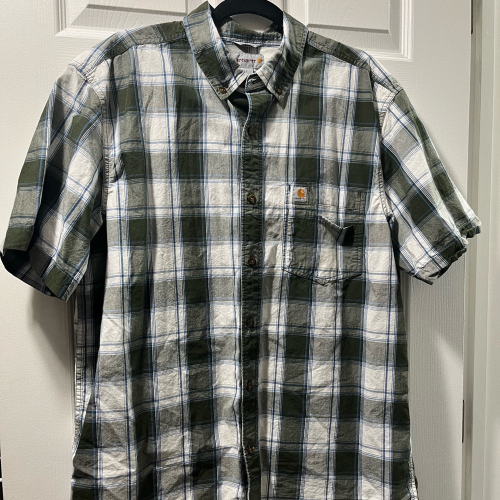 Carhartt large button up shirt